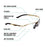 Girls With Guns Afire Protective Shooting Safety Glasses, Clear Lenses - Gold