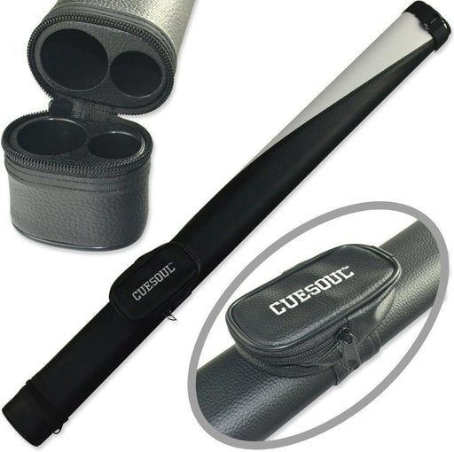 CUESOUL Soocoo Series Hard Pool Cue Case Holds 1 Butt and 1 Shaft - Open Box