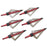SAS 3-Blade Sharp Hunting Fixed Broadhead Arrow Tips 125gr. or 100gr. 6/Pack