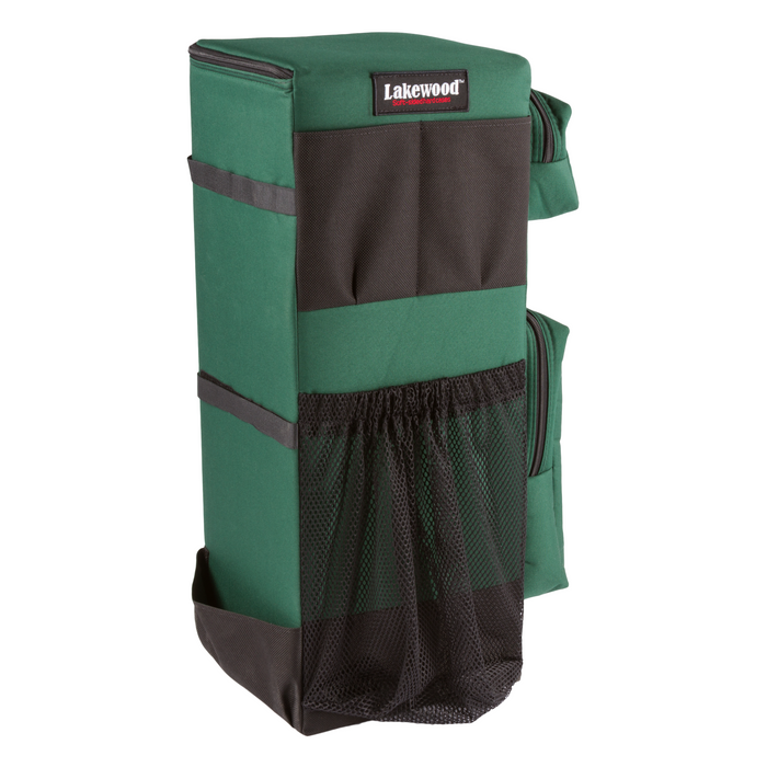 Lakewood Ice Pak Ice Fishing Storage 10” L x 10” W x 26” H - Black/Green