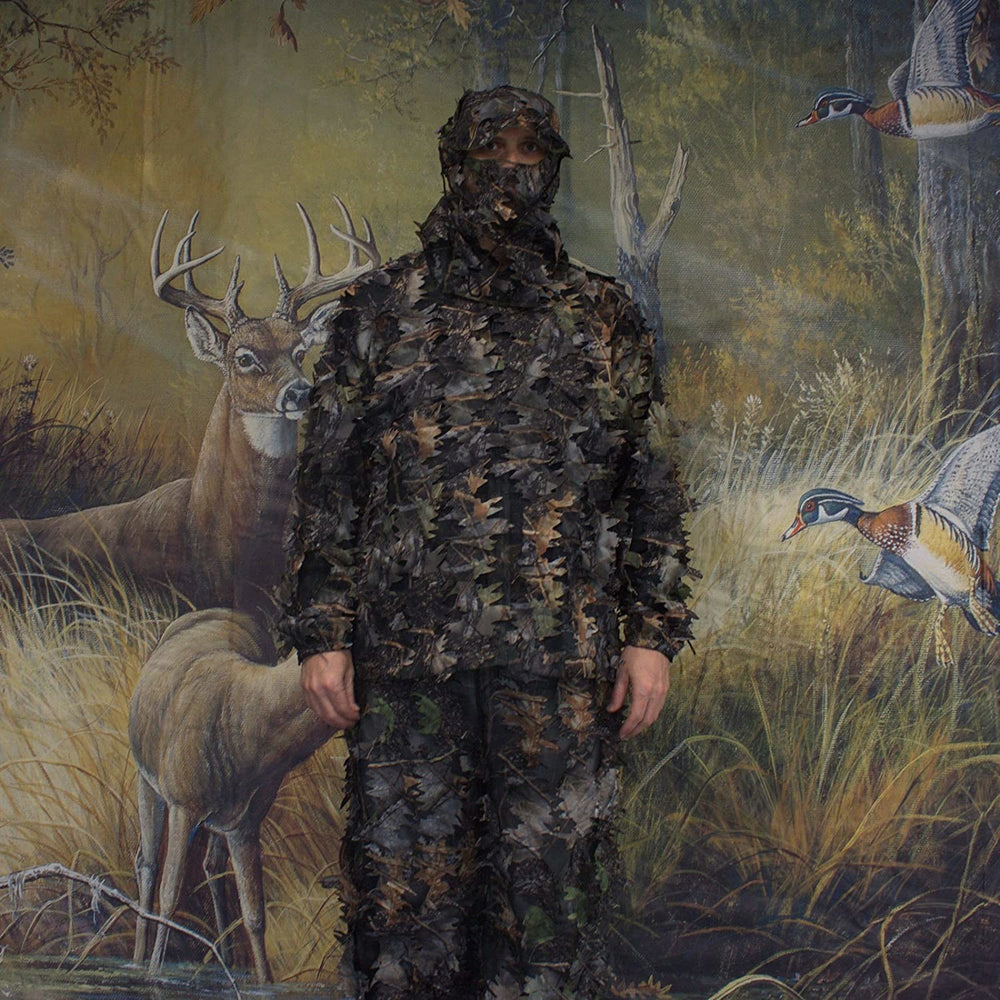 SAS 3D Leafy Ghillie Suit for Hunting Camping Hiking 4 Sizes Available - Camo