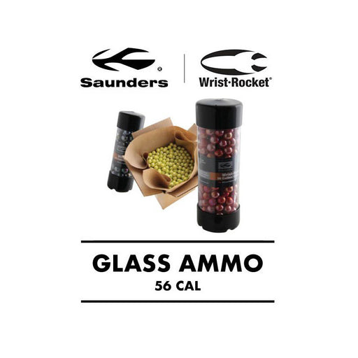 Saunders 56 Caliber Glass Ammo w/ Reusable Dispenser Made in USA- 100/Pack
