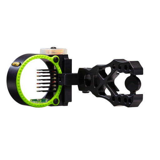 Black Gold Rush Archery Compound Bow Sight, 7-PIN
Black Gold Rush 7 pin custom. RH
With a revenge Bracket
1st to 5th pins- .019. Red,Green,Yellow,Red,Yellow.
6th and 7th pins- .010. green,red.