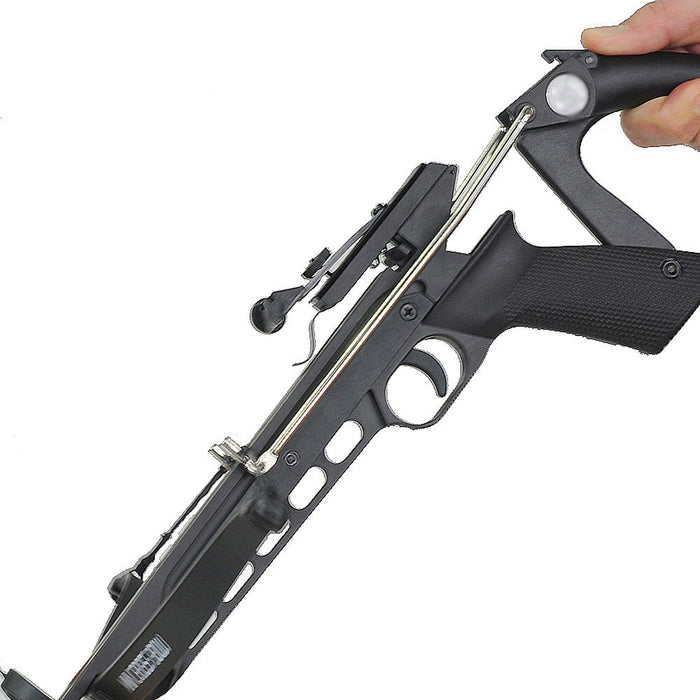 SAS 80Lbs Aluminum Self-cocking Pistol Crossbow w/ 15 Bolts + Bag + Extra String