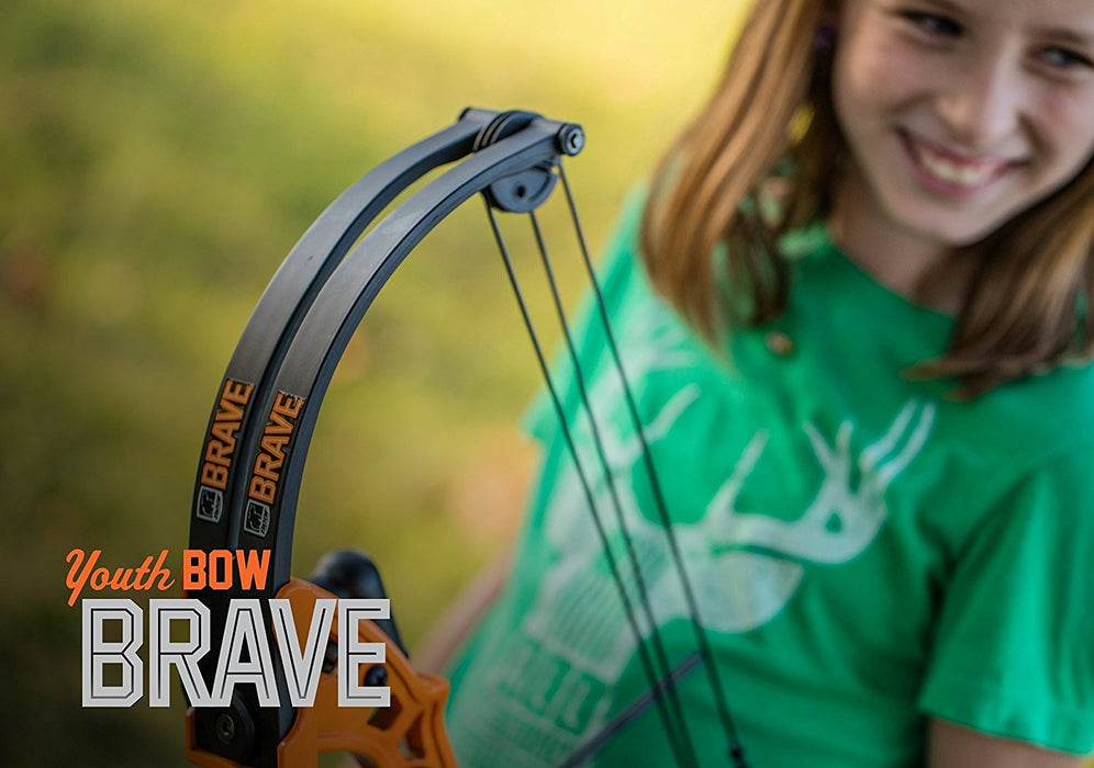 Bear Archery Brave Right Hand Youth Bow Set Green Color - Refurbished