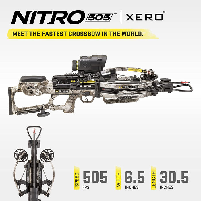 TenPoint Nitro 505 ACUslide Crossbow Garmin XERO X1i Package - Veil Alpine