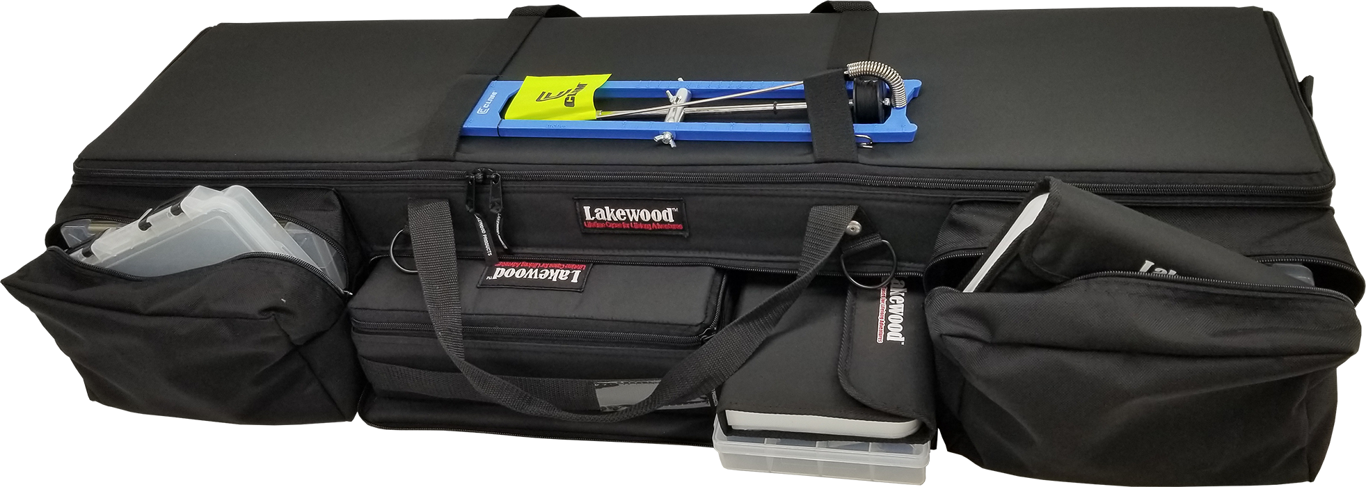 Lakewood The Greenback Ice Rod Case 45” L x 12” W x 8” H - Black