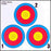 30-06 Outdoors 3-Spot Vegas Paper Target - 6/Pack