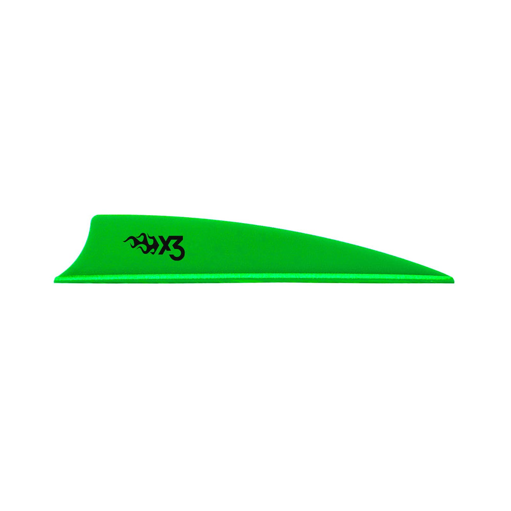 Bohning X3 Vane 3" AR1250 36/Pack - American Flag or Neon Green
