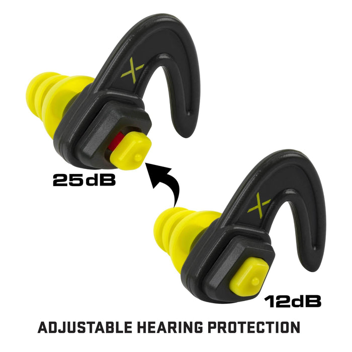 ULTRX™ Shift Adjustable Protection Ear Plugs - Gray/Yellow