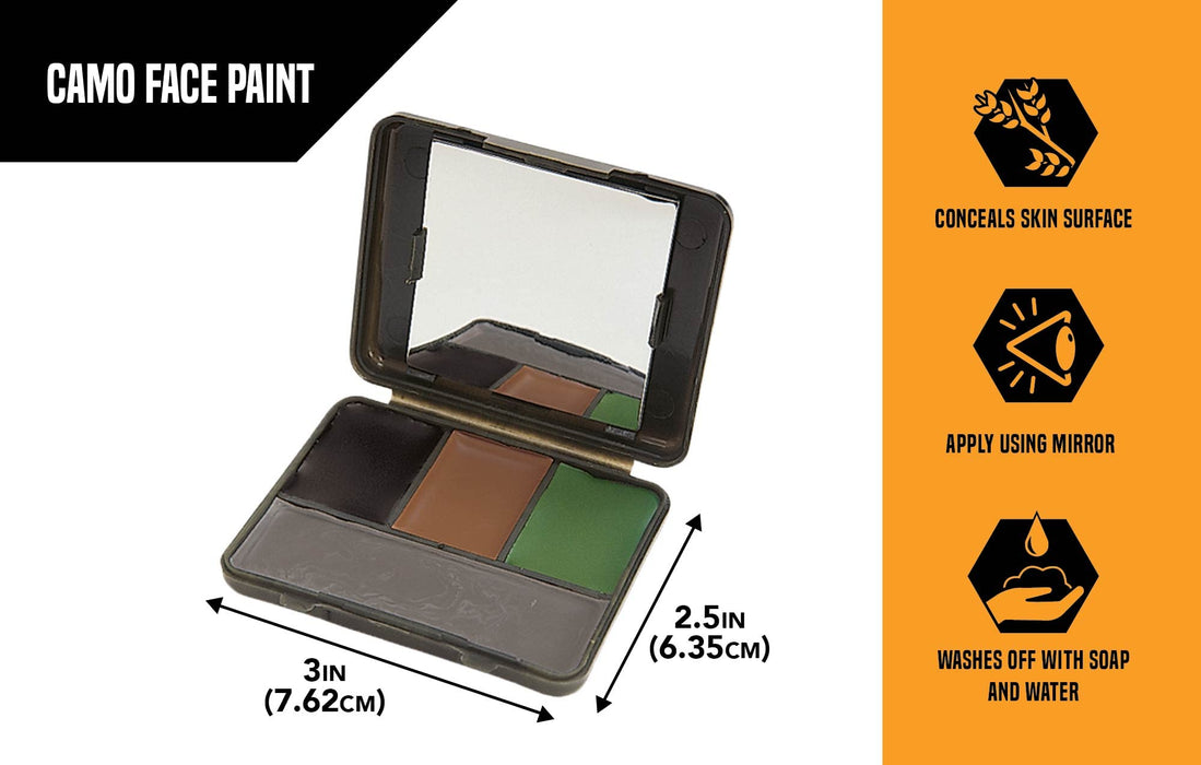 Allen Company Vanish Camo Face Paint Compact with Mirror - 4-Colors