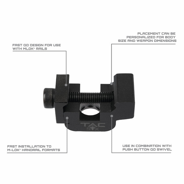 Allen Company Citadel Qd Picatinny Rail Weapon Mount - Black