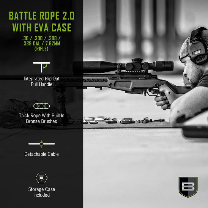 Breakthrough Clean Technologies® Rifle Battle Rope™ 2.0 w/EVA Case - Multi-Color