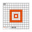 Allen Company Ez-Aim 12" x 12" inch" Paper Grid Target - 12 Targets per Pack