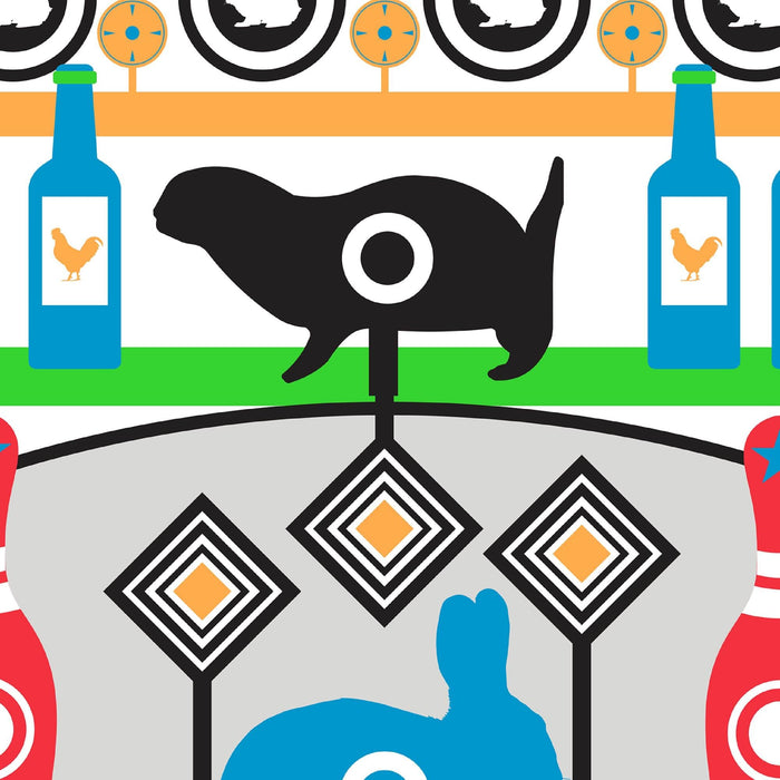 EZ Aim® Fun Gallery Paper Shooting Target, 23" x 19" - 4/Pack