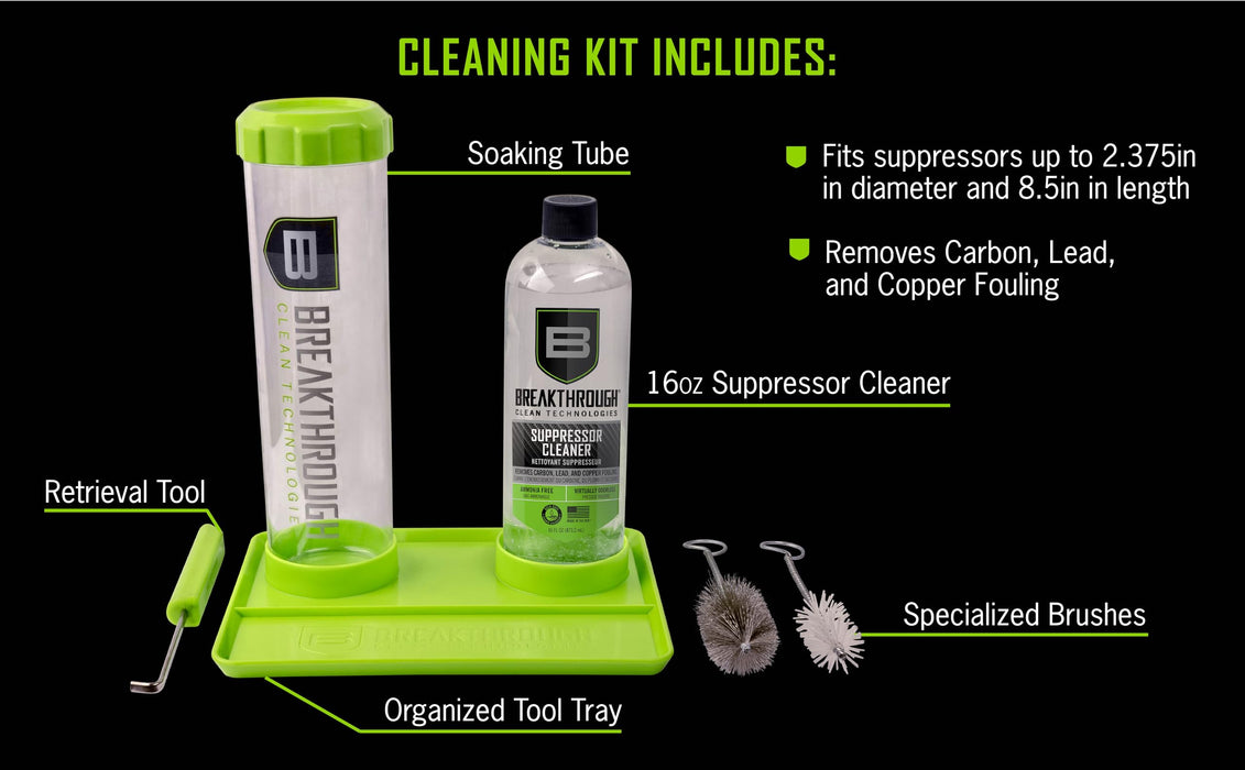 Breakthrough Clean Technologies Suppressor Cleaning Kit - 16oz.