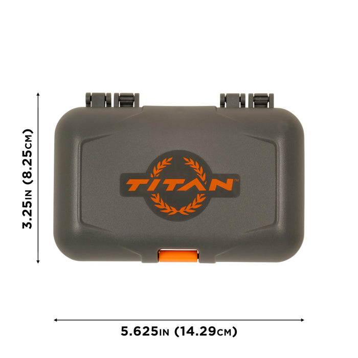 Allen Company Titan Broadhead Box & Caddy Holds 6 Broadheads - Gray/Orange