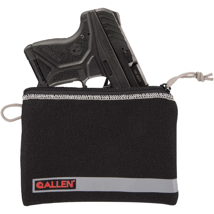 Allen Company Lockable Handgun Storage Pouch with Writeable ID Label - Black