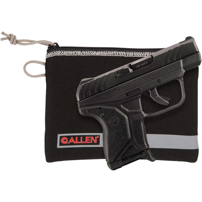 Allen Company Lockable Handgun Storage Pouch with Writeable ID Label - Black