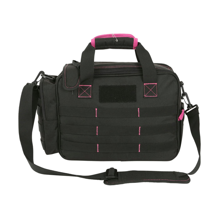 Allen Company Dolores Women's Compact Shooting Range Bag 13" x 4.5" -Black/Pink