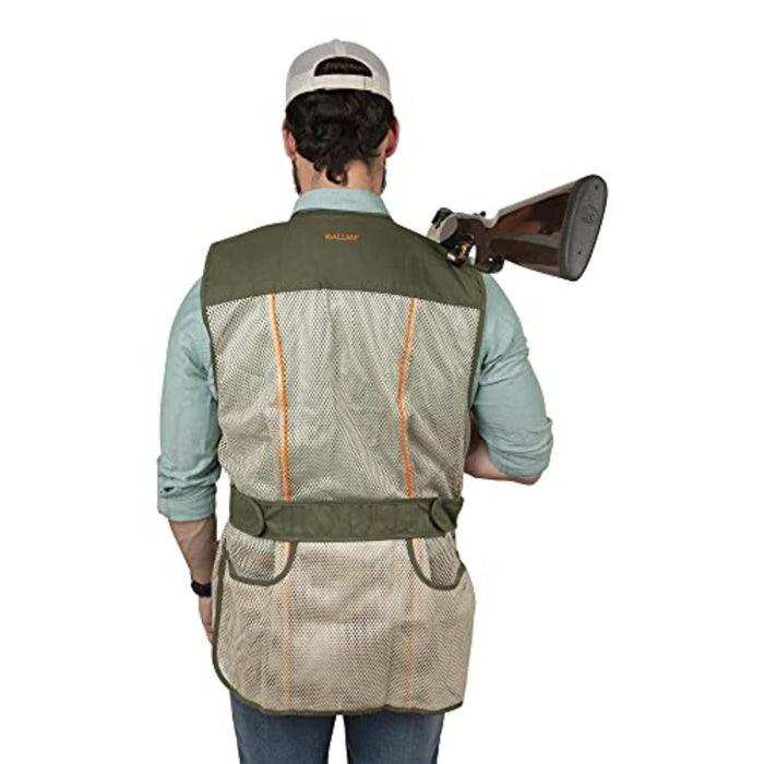 Allen Ace Shooting Range Vest with Moveable Shoulder Pad X-Large/2-XL -Olive/Tan