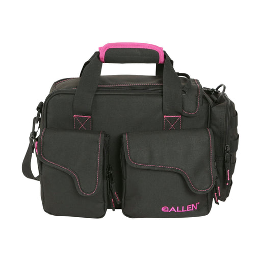 Allen Company Dolores Women's Compact Shooting Range Bag 13" x 4.5" -Black/Pink