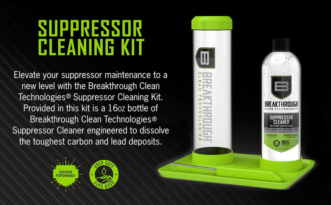 Breakthrough Clean Technologies Suppressor Cleaning Kit - 16oz.