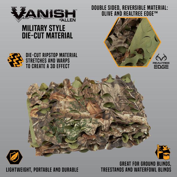 Allen Company Die-Cut Camo Material 9.8’ x 58” - Olive/Realtree Edge®