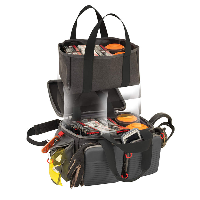 Allen Company Competitor Gun Range Bag 16.6" L x 9" W x 11.8" H - Gray