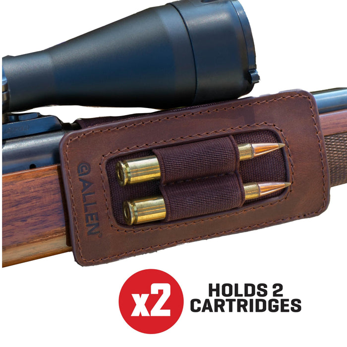 Allen Company Castle Rock Forend Leather Ammo Carrier Pouch - Brown
