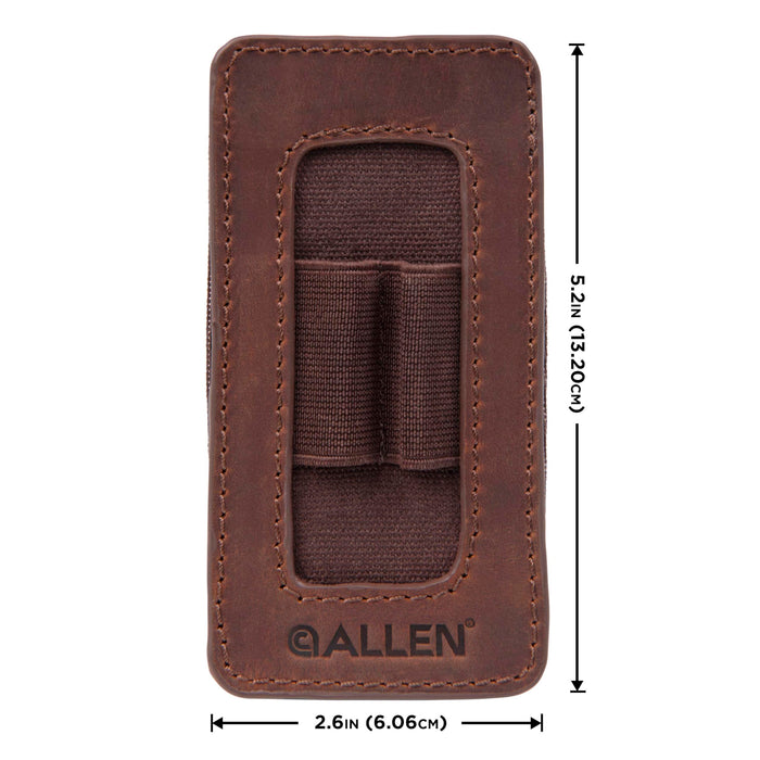 Allen Company Castle Rock Forend Leather Ammo Carrier Pouch - Brown