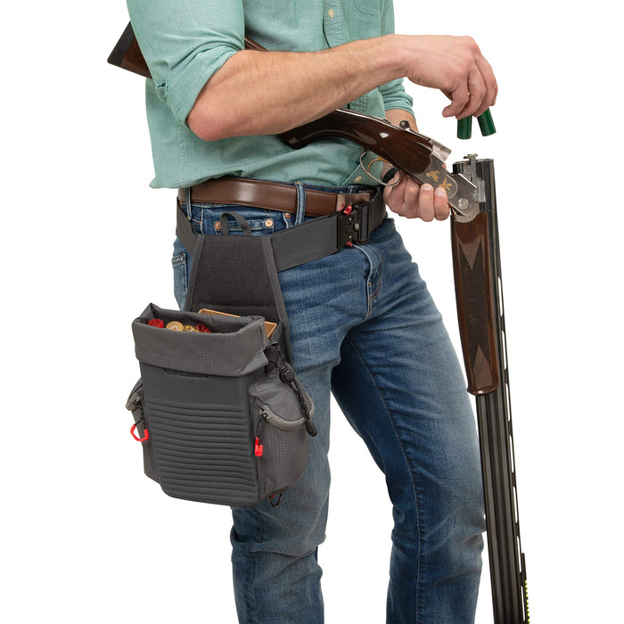 Allen Company Competitor All-In-One Shotgun Shell Pouch with D-Rings - Gray