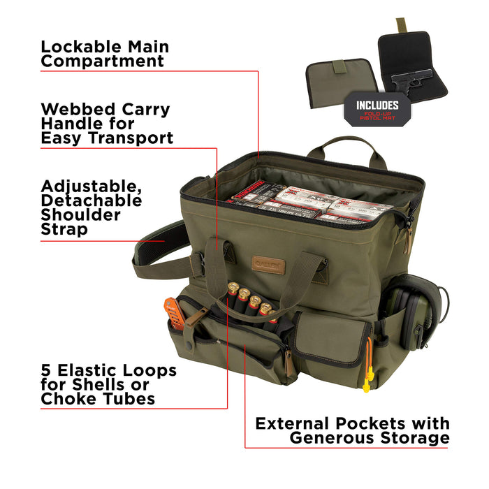 Allen Company Triumph Ripstop Range Bag & Handgun Mat - Olive