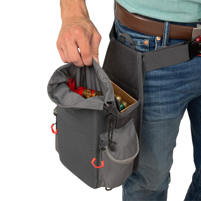 Allen Company Competitor All-In-One Shotgun Shell Pouch with D-Rings - Gray