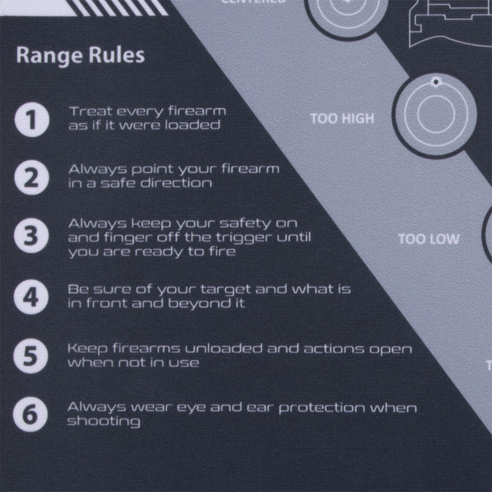 Allen Company Krome™ Handgun Shooting Range & Cleaning Mat - Black/Gray