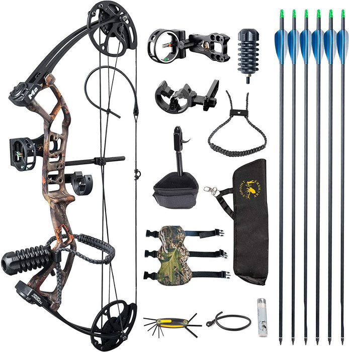 Topoint M2 Youth Compound Bow Package 290FPS Lightweight 3 Colors - Right Hand