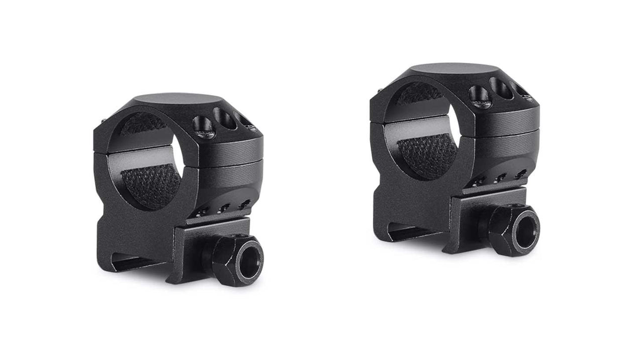 Hawke Tactical Ring Mounts Weaver Medium/High/Extra High w/ Nut 2PC - Black