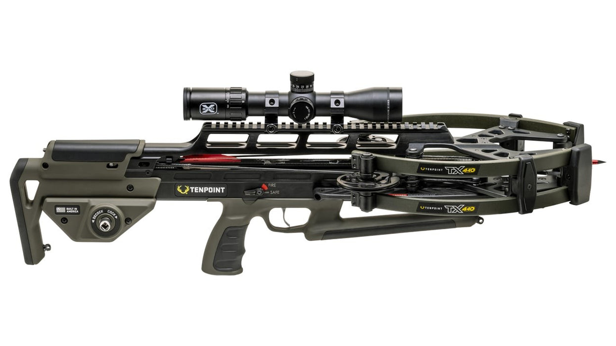 TenPoint TX 440 Crossbow Package ACUslide MAXX EVO-X Elite Black Scope