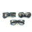 Luminous Glasses for Party Glow at Night Concert Cold Light Disco EDC - 3/Pack
