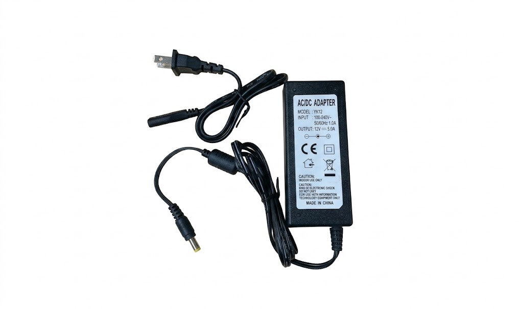 ASC 5 Watts Power Adapter for CCTV Camera AC 100 - 240V DC 12 V. 5A US Plug