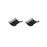 Hawke Sport Optics Mount Inserts 25moa Elevation 30mm/1" - Black