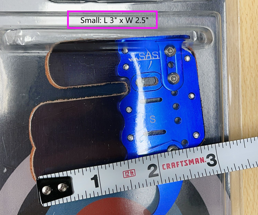 SAS Elite Aluminum Suede Leather Finger Tab Archery Competition Traditional Bow