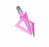 G5 Outdoors Montec 100% Steel Fixed Broadheads Pink Made in the USA - 3/Pack