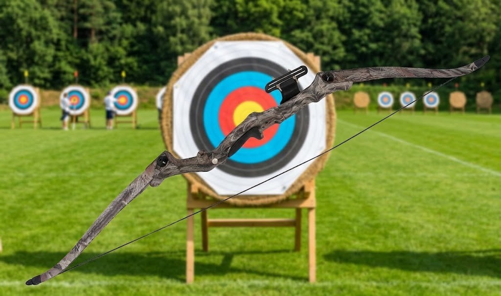 40lbs 60" Traditional Youth Archery Recurve Bow with Sight Camo Green - Open Box
