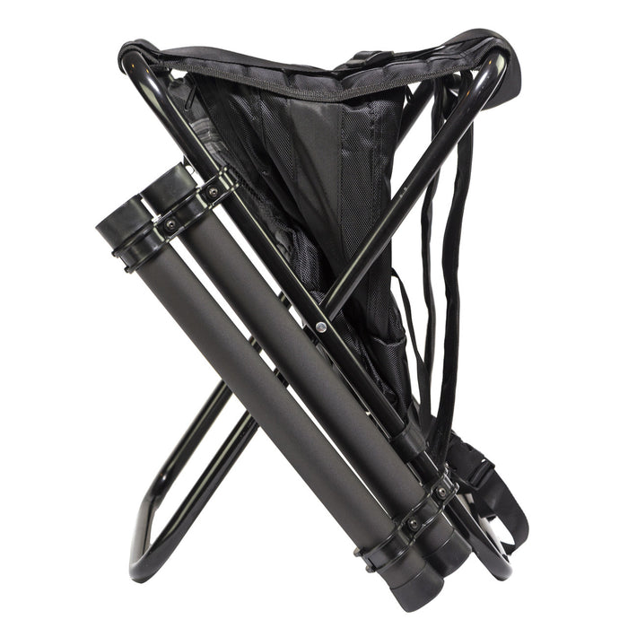 Bohning Complete Shooters Stool with Arrow Tubes & Umbrella Holder - Black