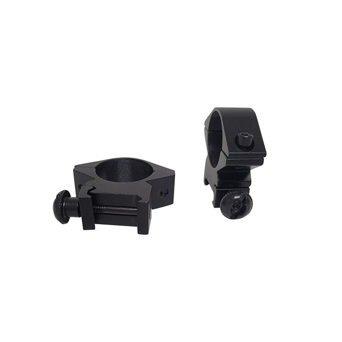 SAS Hunting 4x32 Illuminated Scope with Weaver Rings for Rifle Crossbow EG