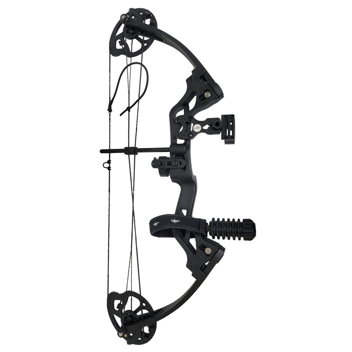 SAS Hero Junior Kid Youth Compound Bow Package 10-25 LBS Black - Open Box