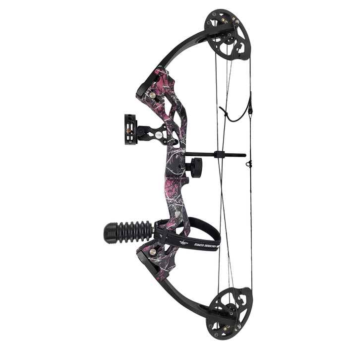 SAS Hero Junior Kid Youth Compound Bow Package 10-25 LBS Muddy Girl - Open Box