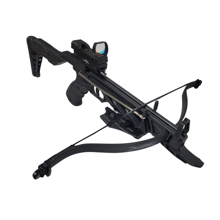 SAS Rogue 80 Pound Self-Cocking Pistol Crossbow Package w/ Adjustable Stock