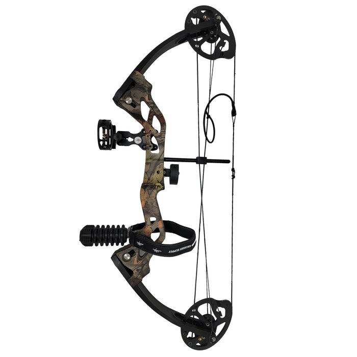 SAS Hero Junior Kid Youth Compound Bow Package 10-25 LBS Camo - Used
